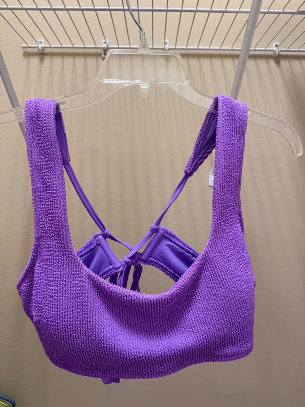 wild fable Purple Textured Bikini Top